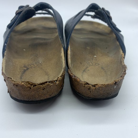 Birkenstock Florida Women's Blue Leather Sandals 40 - Picture 5 of 8